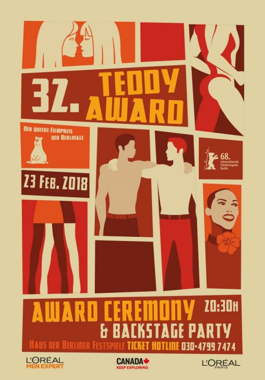 TEDDY AWARD artwork 2018 created by cabine.co.uk