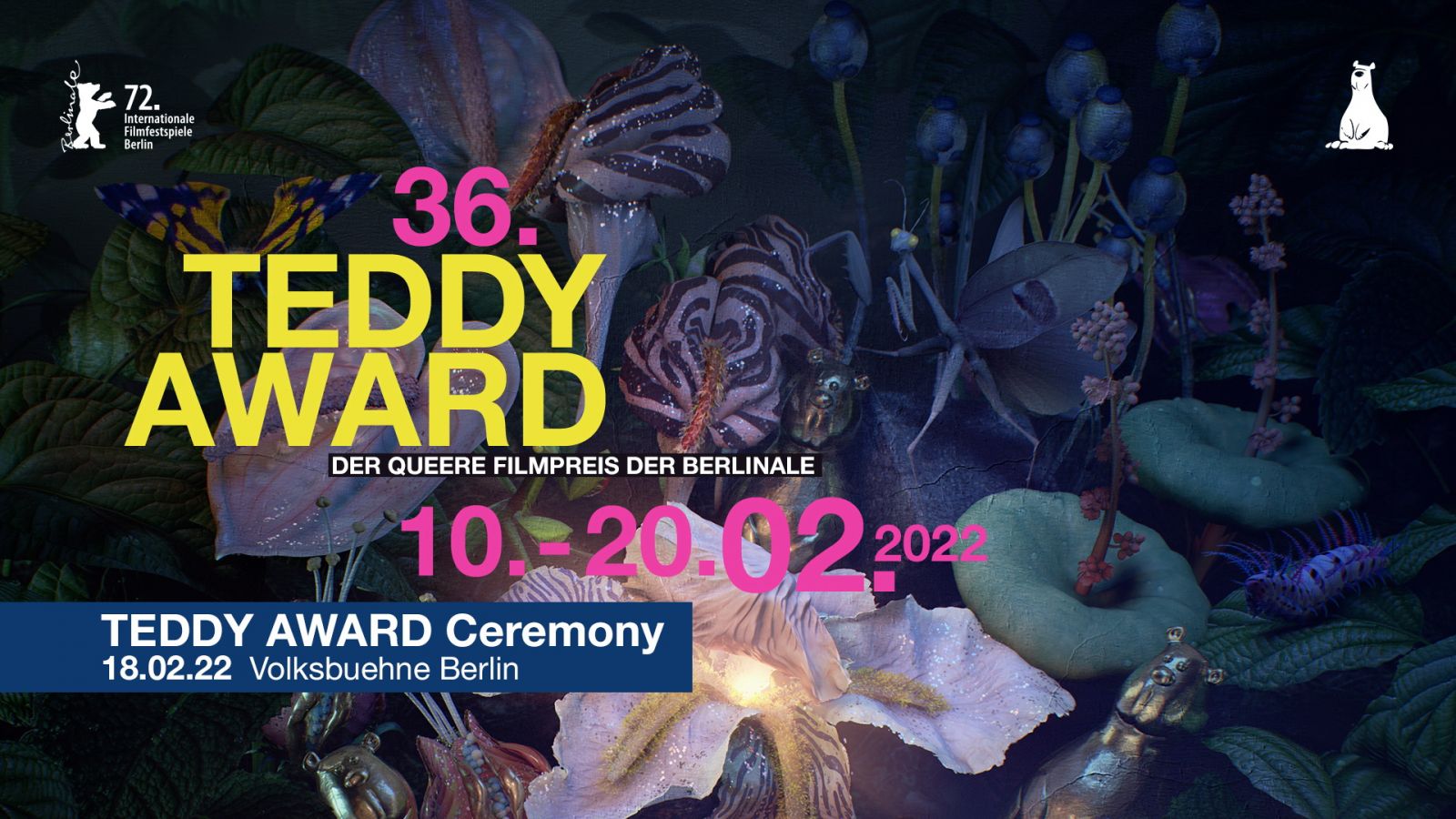 36th TEDDY AWARD, Feb.18, 2022, Volksbuehne Berlin